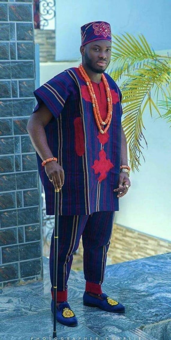 Kembe African Men Shirt and Matching Pant With Hat/african  display picture 1