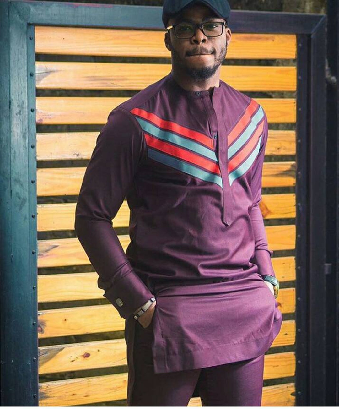 2 Piece African Dress for Men, Dashiki Mens Festival Suit, Afro Groomsmen Traditional Wedding