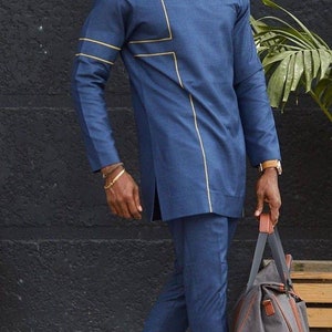 2 Pieces African Men Shirt and a Matching Pant Set,african Men Clothing ...