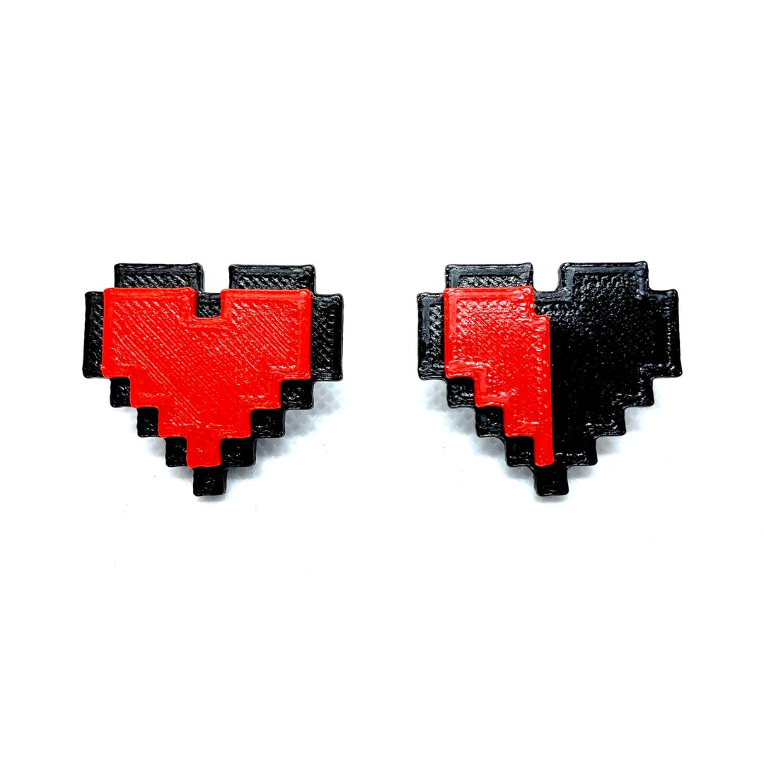 8-bit Hearts - Etsy