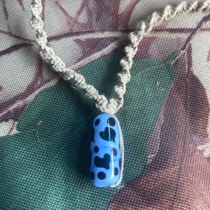 Blue Hearts Glass pendant