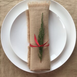 Tovaglioli In Lino Aiuuee 12 Pezzi - Lavabili E Riutilizzabili 45x45 Cm Per Feste E Quotidiano - Foto 6