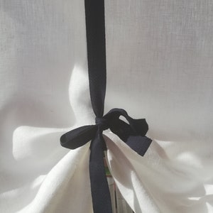 Tie up blind, White Linen Cafe Curtains, Door Curtain, French Country Living Room Blind, Farmhouse Curtain, Kitchen Tie Up Valance, Swedish