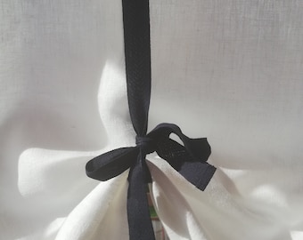 Tie up blind, White Linen Cafe Curtains, Door Curtain, French Country Living Room Blind, Farmhouse Curtain, Kitchen Tie Up Valance, Swedish