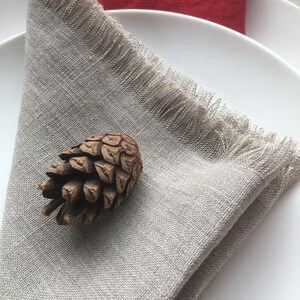 Linen Napkins with Frayed Edges, Christmas table napkins, Cloth  Napkins, Pure Linen Napkins, soft, dining napkins, organic dinner napkins