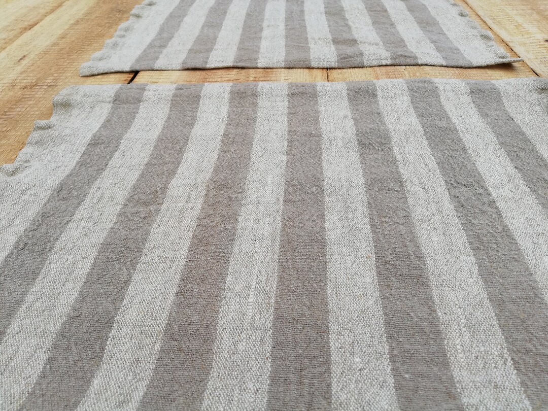 Placemats Set of 6 Linen Placemats Natural Placemats Rustic Etsy