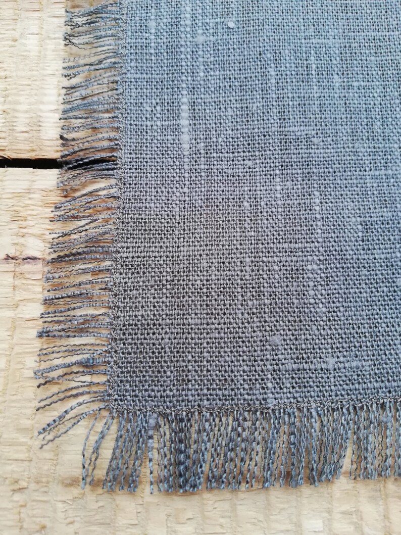 dusty green placemats with and without fringes country placemats set of 4;6 linen placemats Linen placemats natural placemats