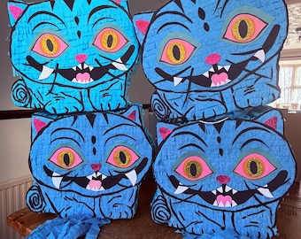 Derpy tigger piñata Handcrafted Blue Cat Piñata: Kpop Demon Hunter Party Decoration