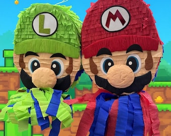 Mario Bross  Pinata Luigi Bross pinata pinyata party games birthday kids