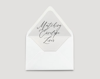 Add-on: Wedding Invitation A7 Envelope Liner