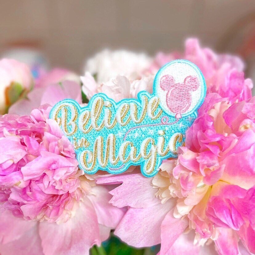 Believe in Magic Glow Patch Pink Balloon