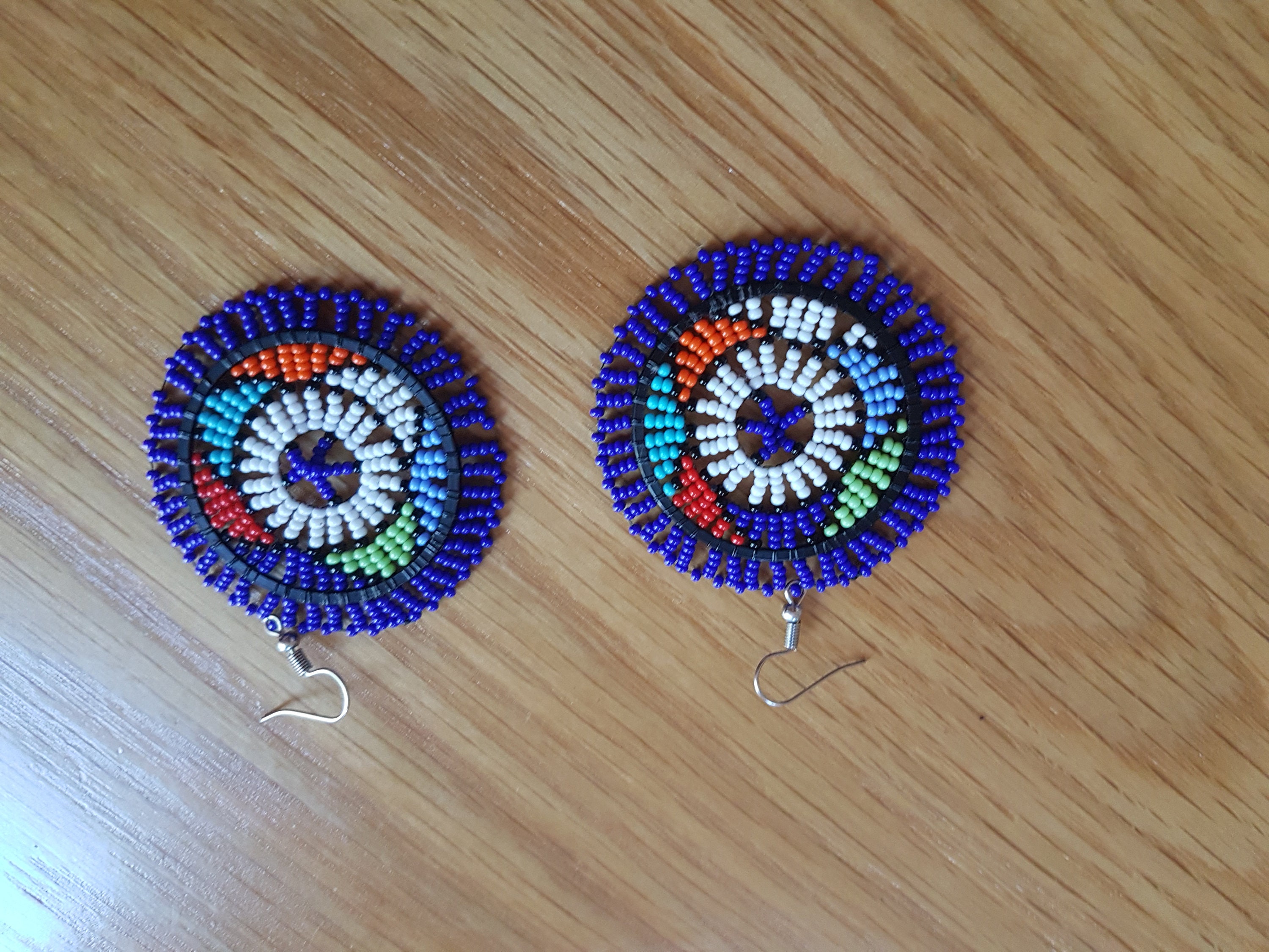 Xhos/zulu Beaded Traditional Earrings - Etsy