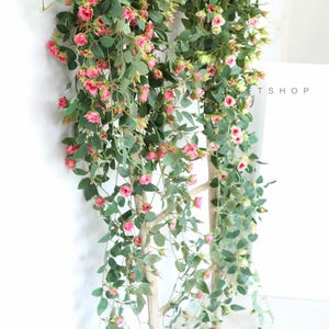 Artificial Hanging Flower Fake Flower Faux Hanging Plant For Wall Decor Indoor Outdoor Decor Garden Coffee Shop