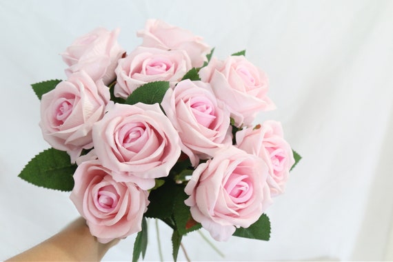 fake white roses