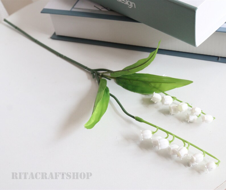 10 stems Artificial Lily Of The Valley Fake Bridesmaids Etsy