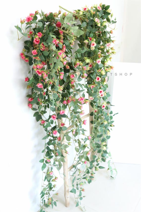 Buy Artificial Hanging Flower Fake Flower Faux Hanging Plant for Wall Decor  Indoor Outdoor Decor Garden Coffee Shop Online in India - Etsy