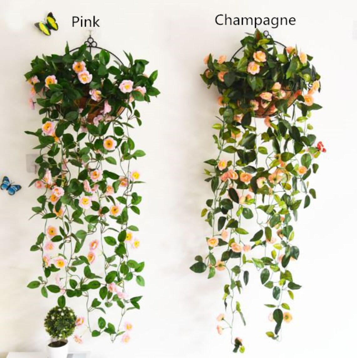 Artificial Hanging Flower Fake Flower Faux Hanging Plant For Etsy