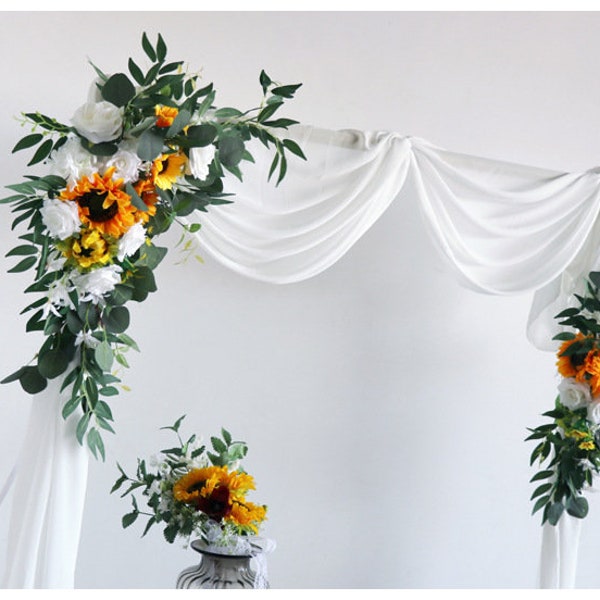 Sunflower Corner Swag Etsy