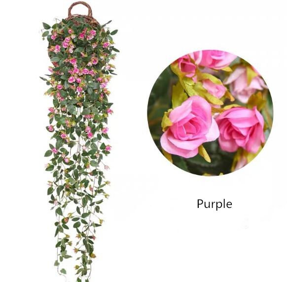 Artificial Hanging Flower Fake Flower Faux Hanging Plant For Etsy