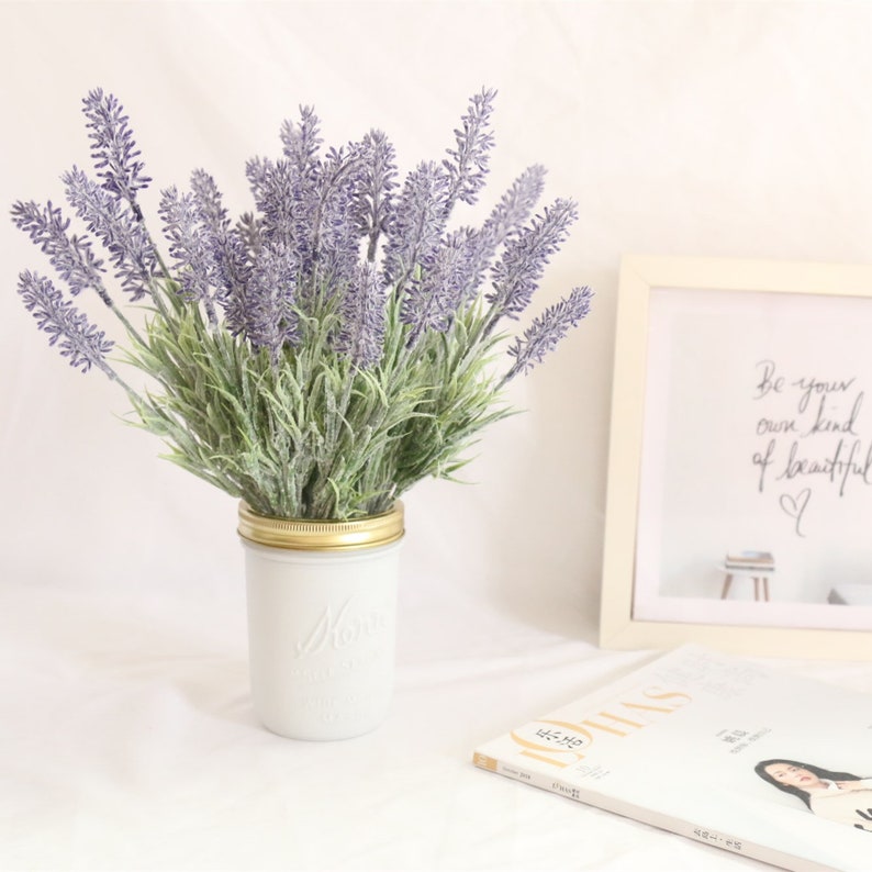 Artificial Lavender Fake Lavender Flower Faux Plant Wreath Etsy
