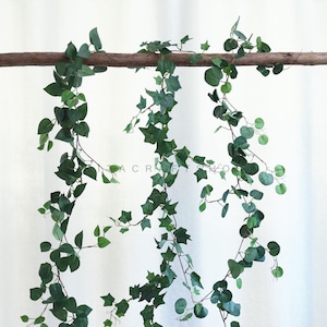 High Quality Artificial Greenery Garland Ivy Vine Faux Begonia Leaves Fake Creeper Home Decor