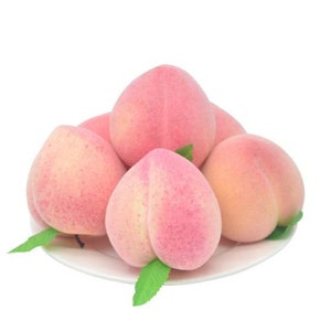 Artificial Pink Peach Fake Fruit Faux Peach Table Decor Kitchen decor Centerpiece Nursery Decor