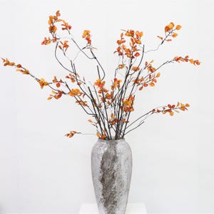 Künstliches Laub Orange Gelb Faux Blätter Herbst Gefälschte Pflanze Für Handwerk Versorgung Wohnkultur Blumenschmuck Herzstück