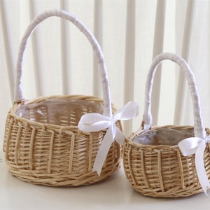 Woven Basket Wicker Basket Flower Girl Baskets Flower Pot