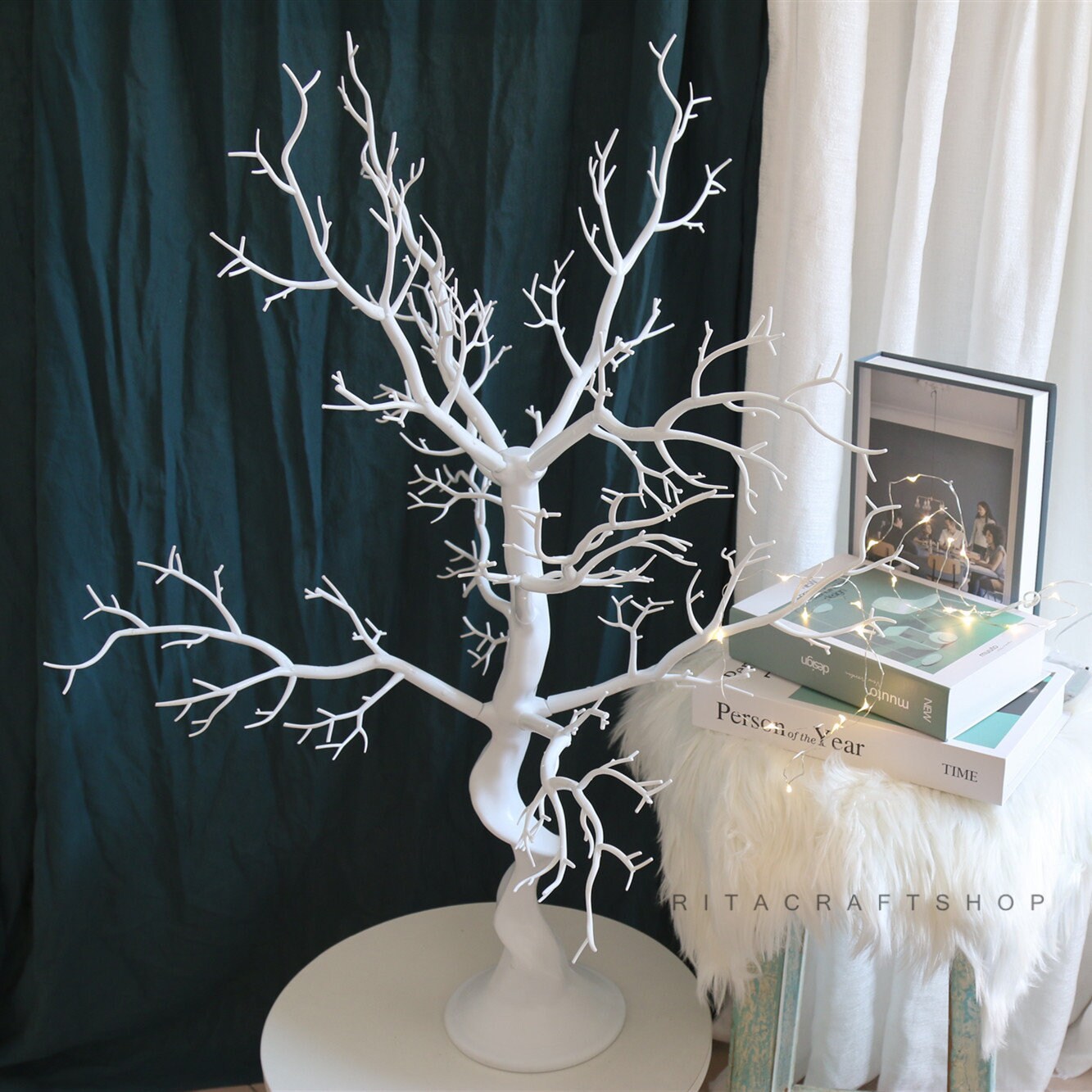 Artificial White Branch Fake Tree Twig Faux Twig Winter Branch | Etsy