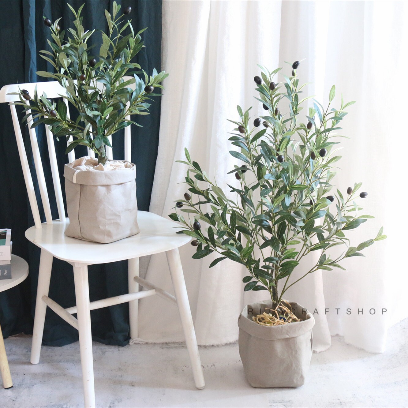 1 Pcs Artificial Olive Tree Fake Plant Faux Greenery Silk Etsy UK