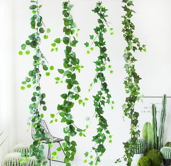High Quality Artificial Greenery Garland Ivy Vine Faux Begonia Etsy