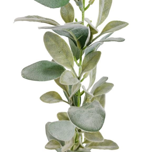 Artificial Lamb's Ear Leaves Faux Greenery Garland Fake Etsy
