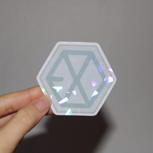EXO lightstick cracked ice sticker