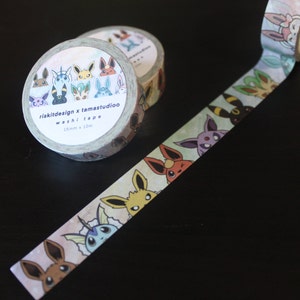 Eeveelution washi tape | tamasawr x riskitdesign
