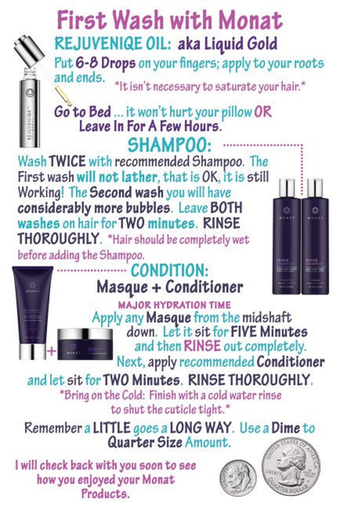 Monat Shampoo Instructions Etsy