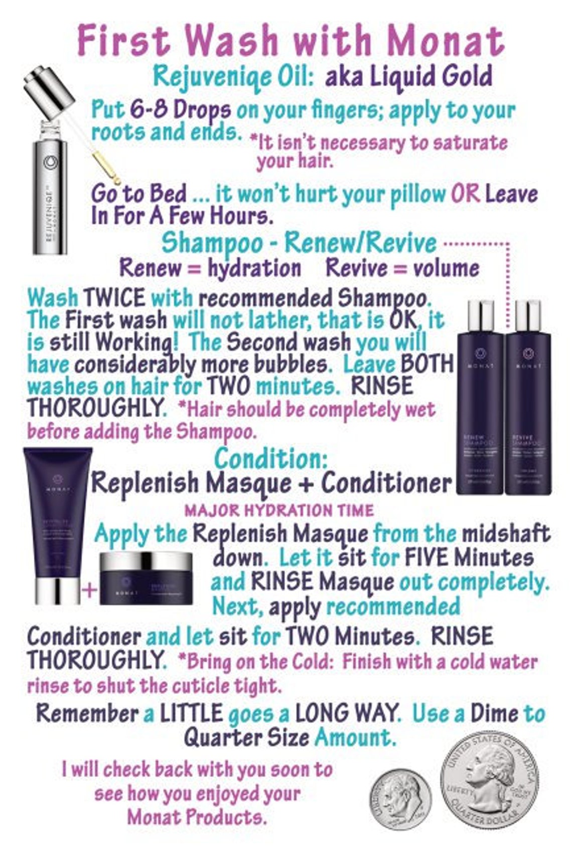 Monat Shampoo Instructions Etsy