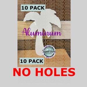 Aluminum Palm tree Sublimation Blank, Single Sided Aluminum Sublimation Blanks , Aluminum blanks, Sublimation, 10 pack of blank, 12 inch