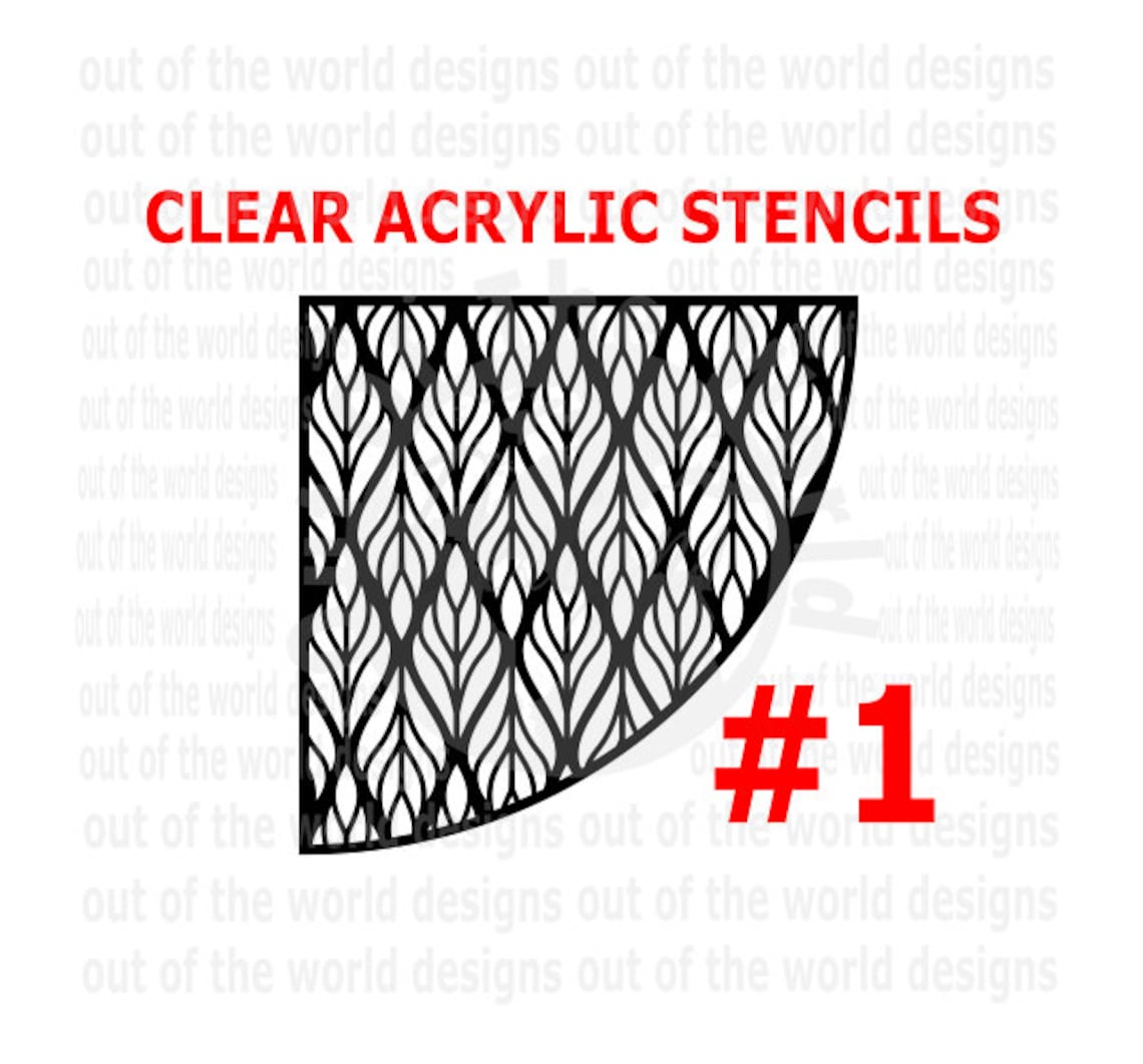 Clear acrylic stencil for bleaching painting and more. | Etsy