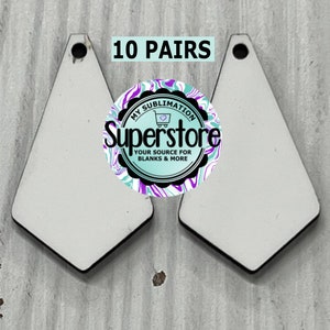 Boho sublimation earrings - 10 pairs - Sublimation blanks -FREE SHIPPING - USA blanks