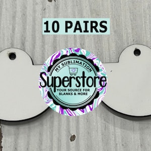 Boho sublimation earrings - 10 pairs - Sublimation blanks -FREE SHIPPING - USA blanks