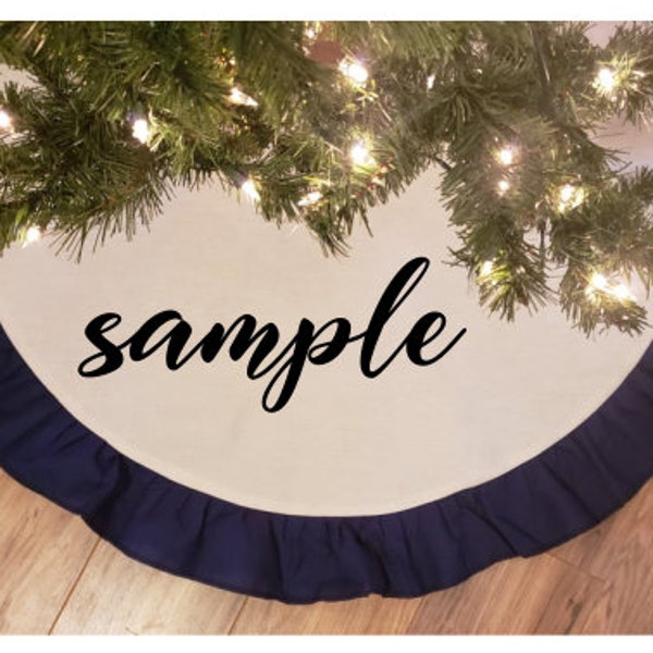 Navy Blue Tree Skirt Etsy