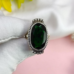 Chrome Diopside Ring 925 Sterling Silver Handmade Gemstone Jewelry Unique Green Beauty Statement Piece Etsy Exclusive Gifts for Her