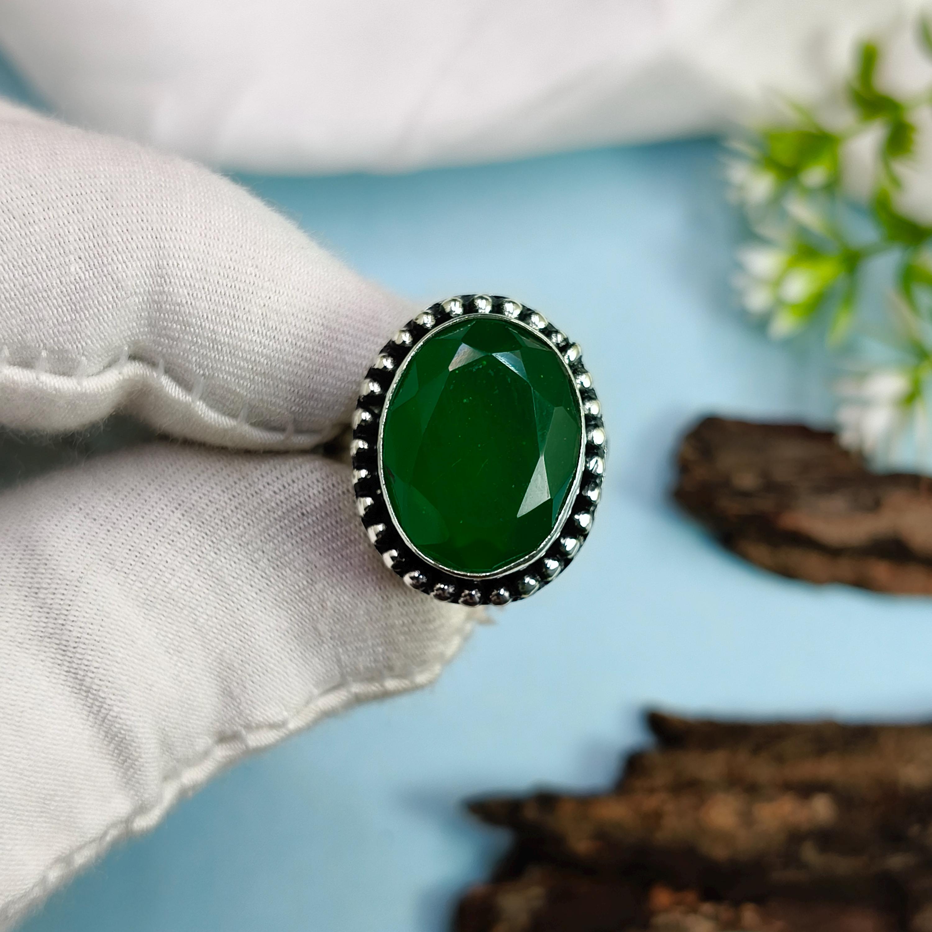 Green onyx ring - Etsy 日本