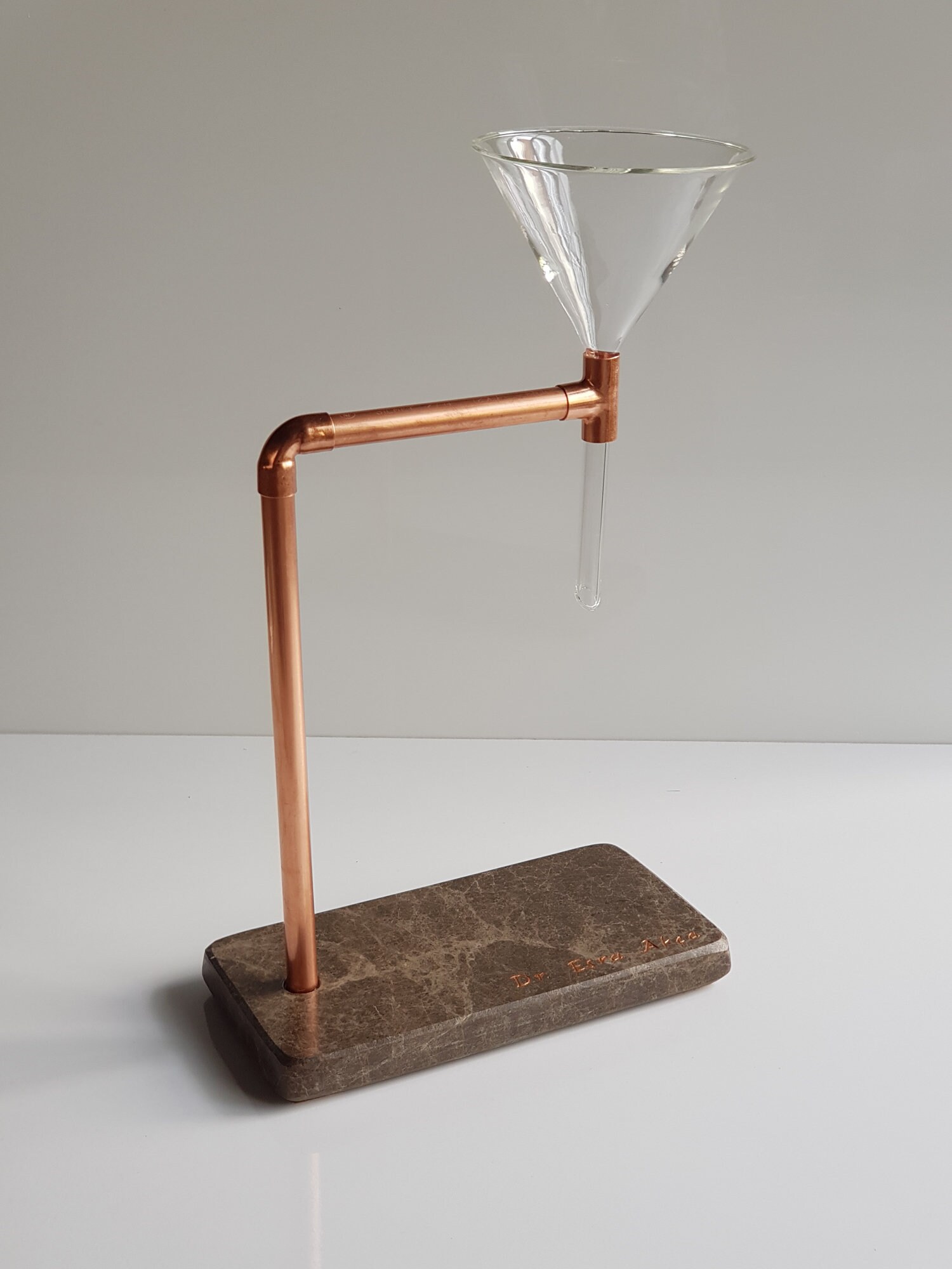 Copper Pipe Pour Over Coffee Stand 