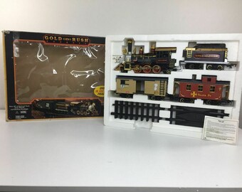 new bright gold rush express train set