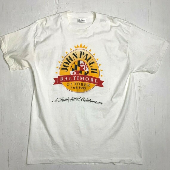 Vintage 90s Pope John Paul II Baltimore Maryland O