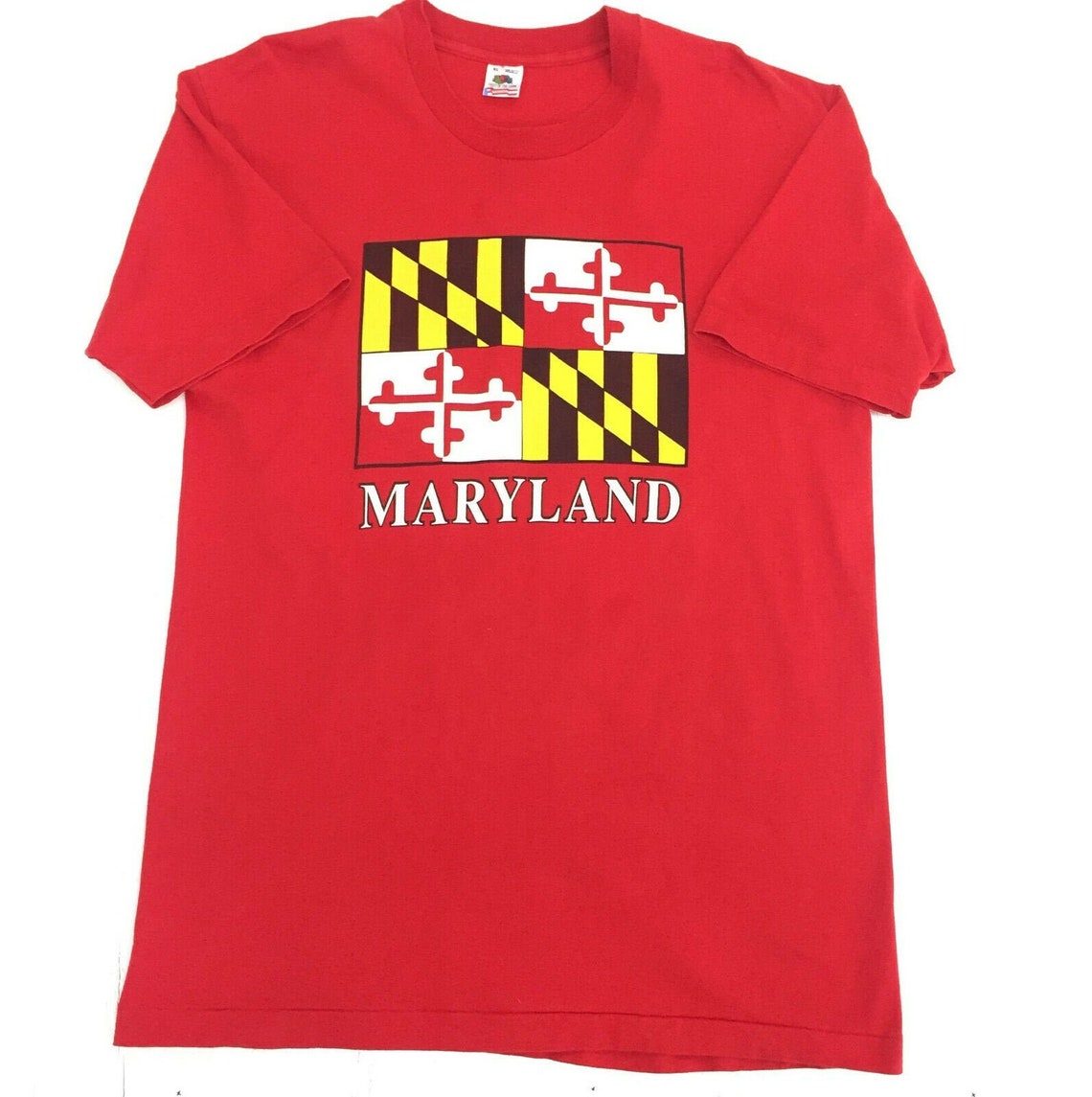 Maryland State Flag Calvert Crossland Vintage 90s Single | Etsy