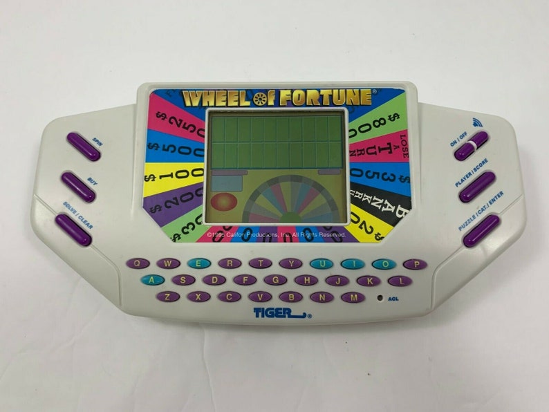 wheel of fortune handheld game