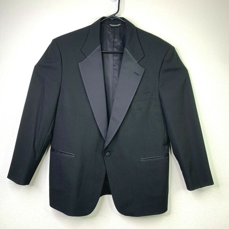 Vintage Christian Dior Tuxedo Jacket Men's Size 43 S Black | Etsy