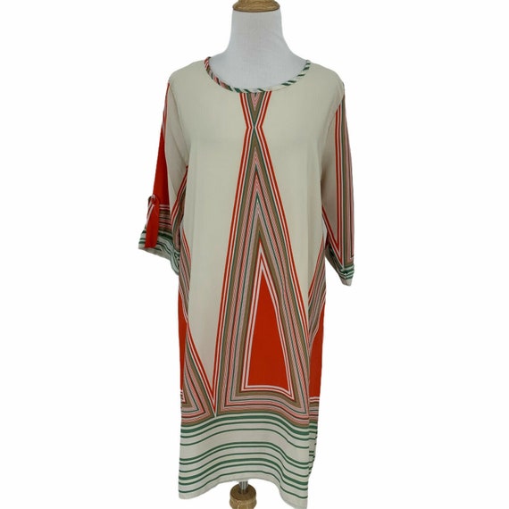 Vintage Pronto USA Hostess Dress Womens Size M Mid